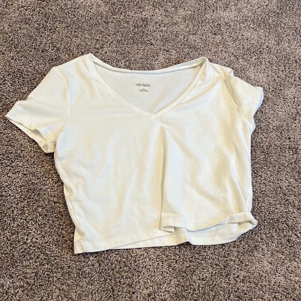 White crop top